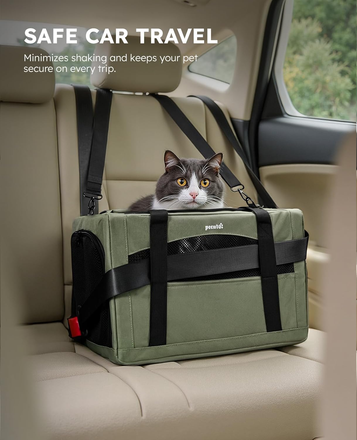 Thumbnail 2 de pecute Cat Carrier Stable 43x28x28cm