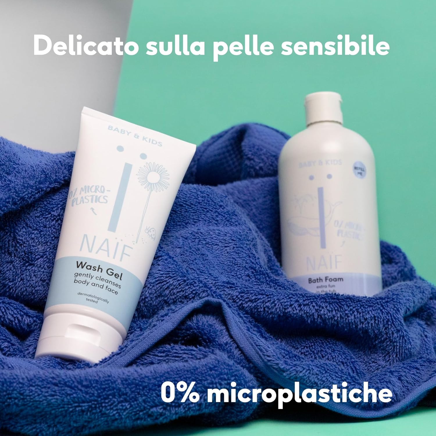 Thumbnail 3 de Naïf Bagnoschiuma Nutriente in Confezione di Ricarica da 500 ml – per neonati e bambini