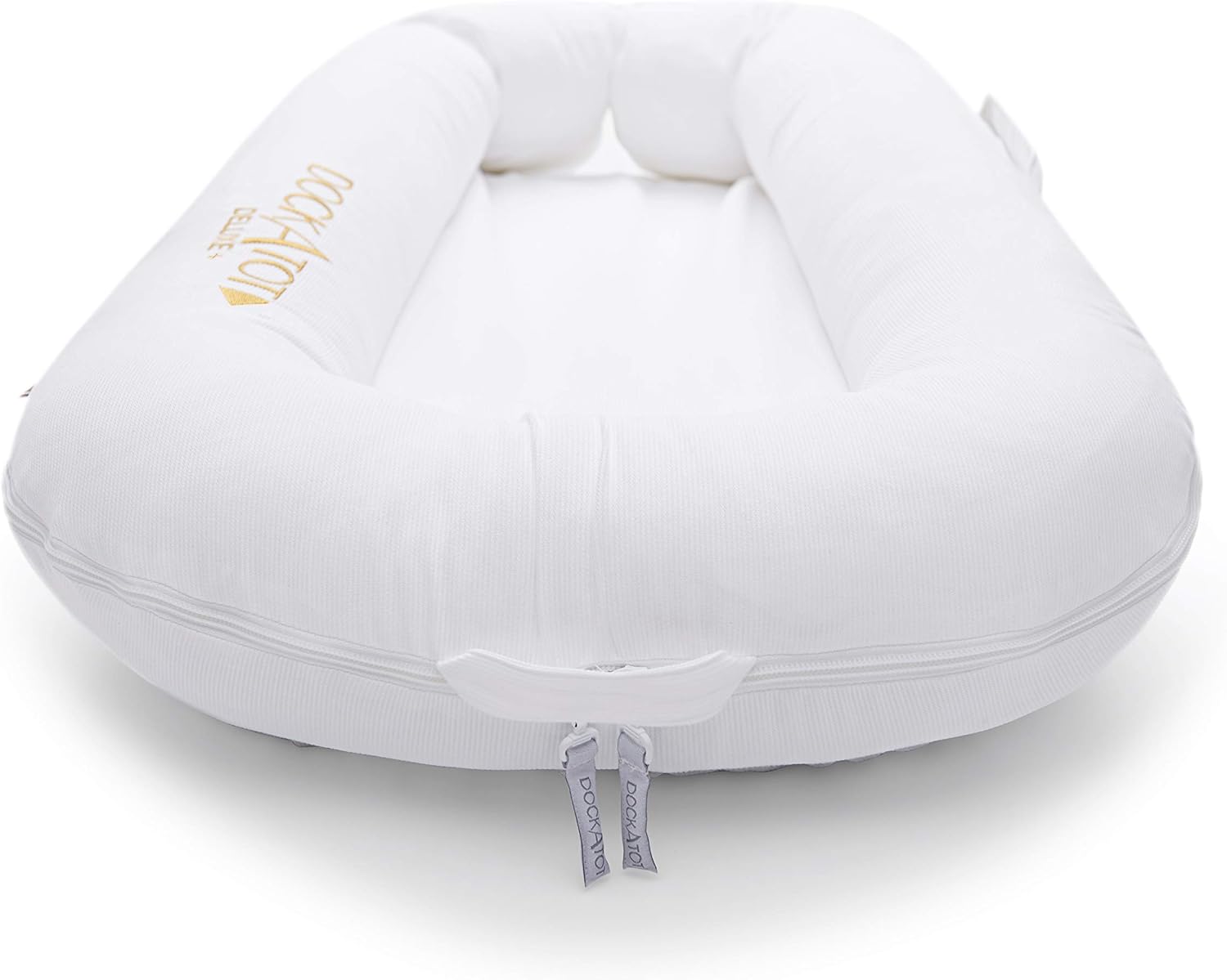 Thumbnail 1 de DockATot Deluxe+ Dock - Pristine White: Practical, gentle baby lounger for supervised time