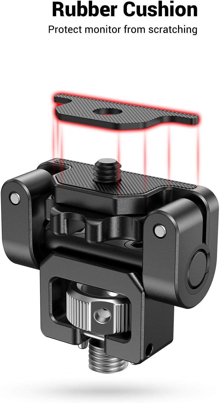 Detalle de SMALLRIG 2174 Moniteur Mount universel avec goupilles de positionnement ARRI, réglable jusqu’à 180°