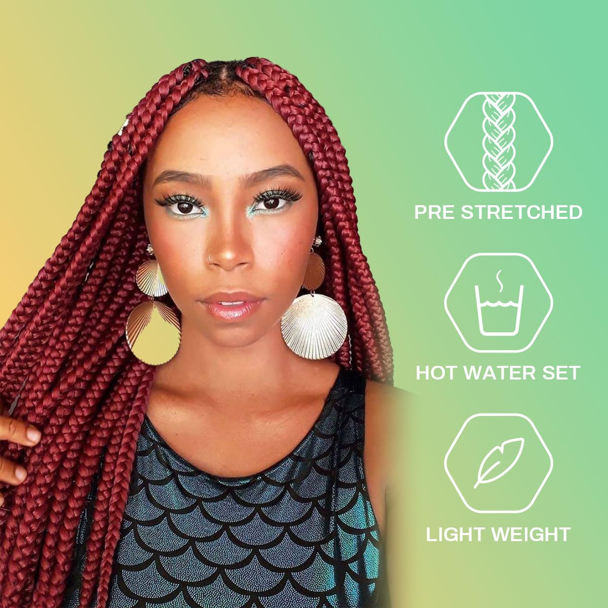 Thumbnail 4 de Aooffut Braiding Hair Extensions 26-Inch