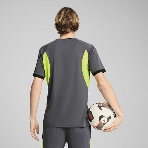 Thumbnail 3 de PUMA individualLIGA Graphic Jersey para Hombre – Galactic Gray-Yellow Alert