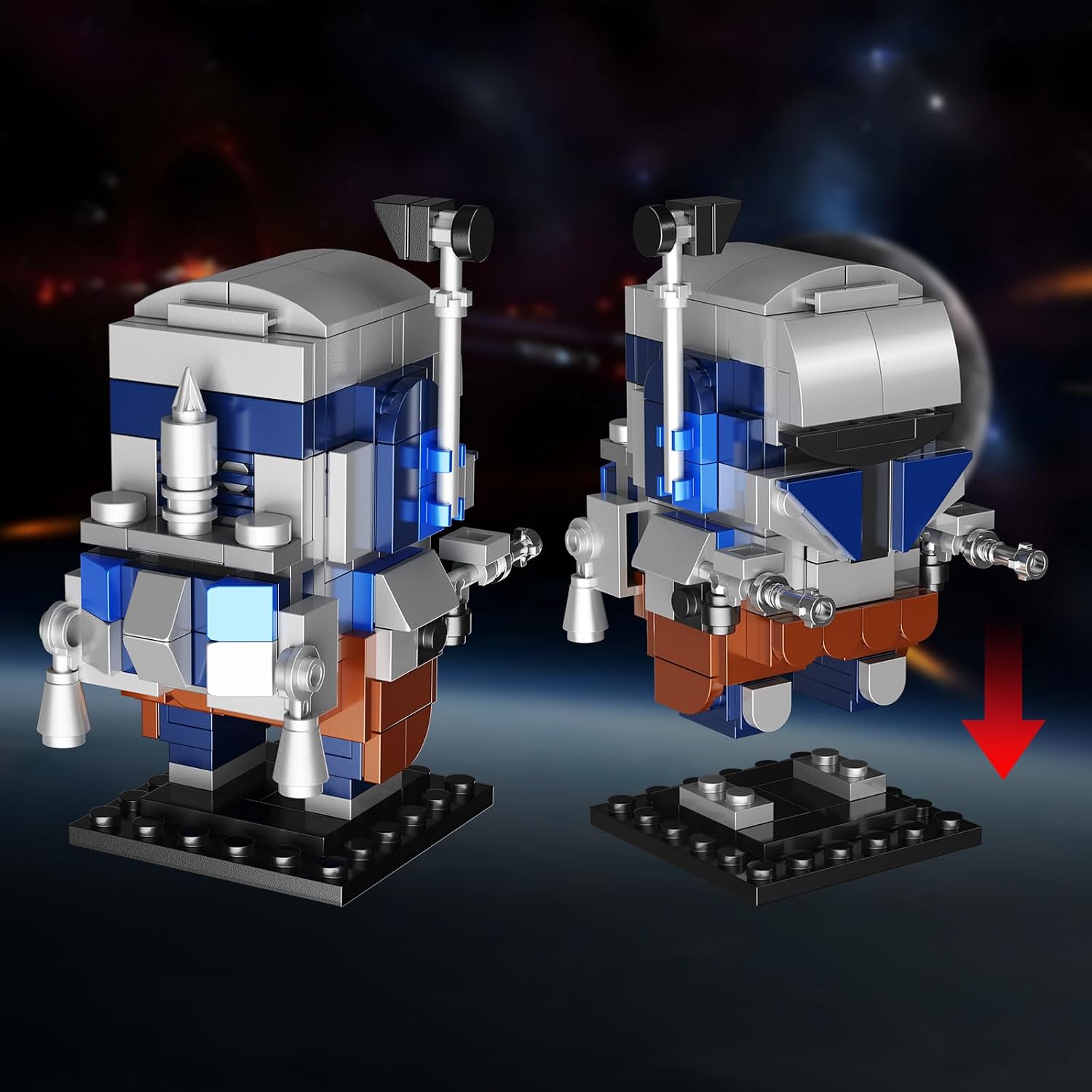 Detalle de Jango Fett Starship Tensegrity Building Set