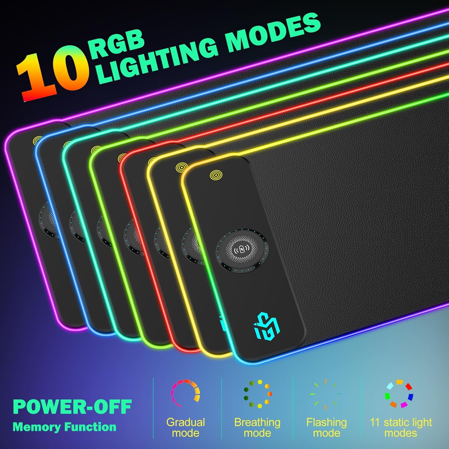 Thumbnail 6 de GIM Wireless Charging RGB Gaming Mouse Pad 15W – 800x350x4MM