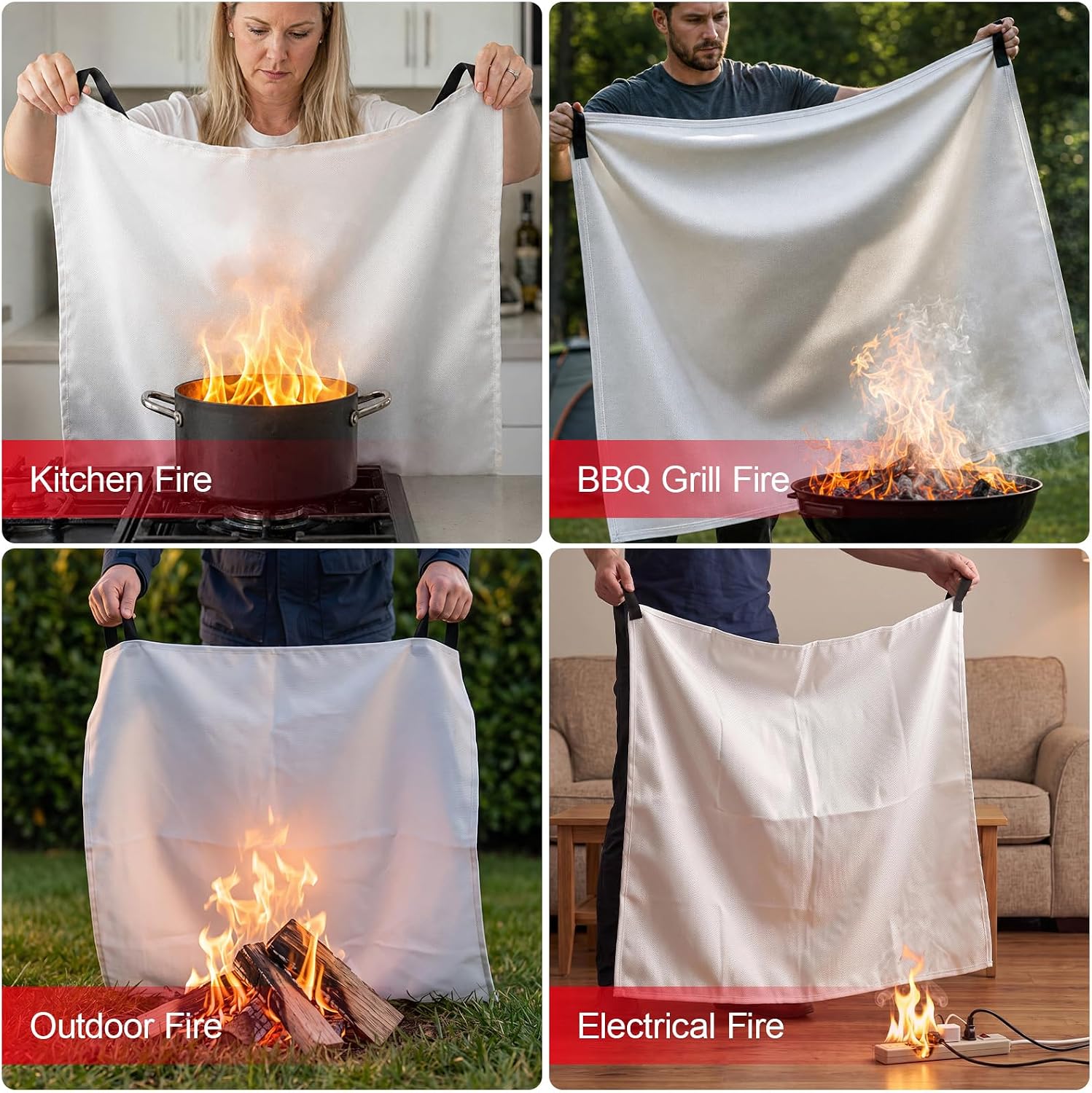 Detalle 2 de Mondoshop Fire Blanket emergency fire blanket 🧯