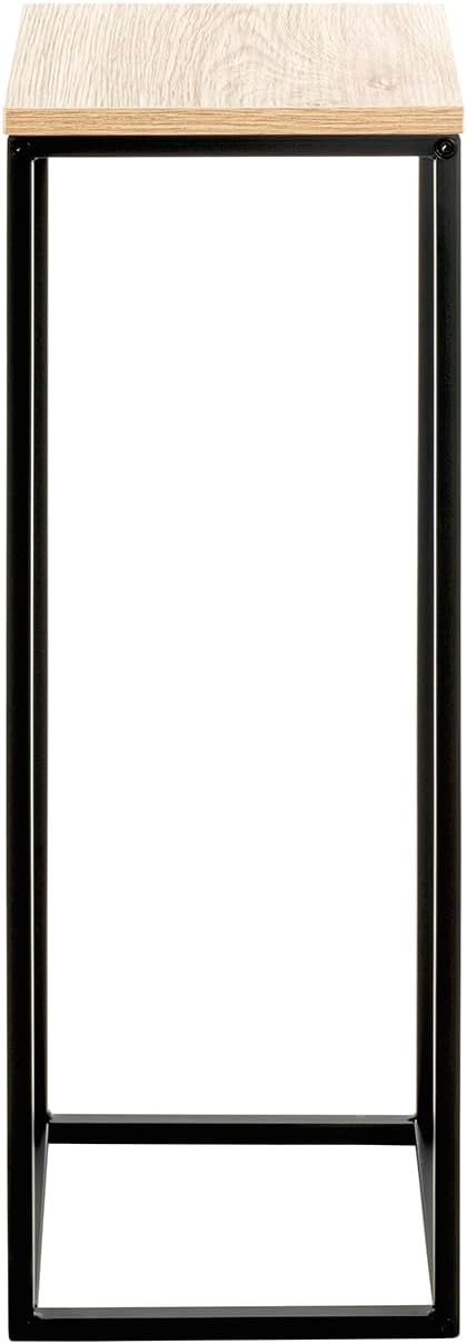 Thumbnail 4 de HAKU Colonna floreale rovere naturale/nero con ripiano MDF e struttura in metallo — 23 x 67 x 23 cm