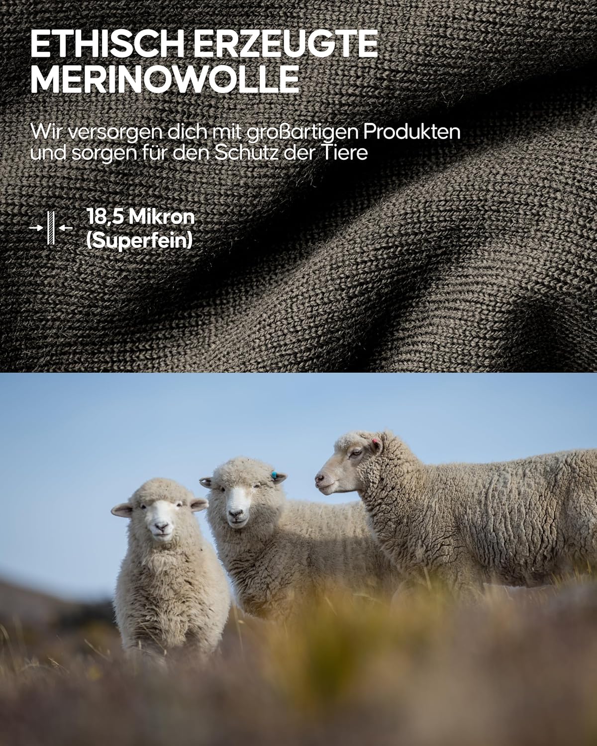 Thumbnail 4 de DANISH ENDURANCE Merino Schlauchschal 80% Wolle