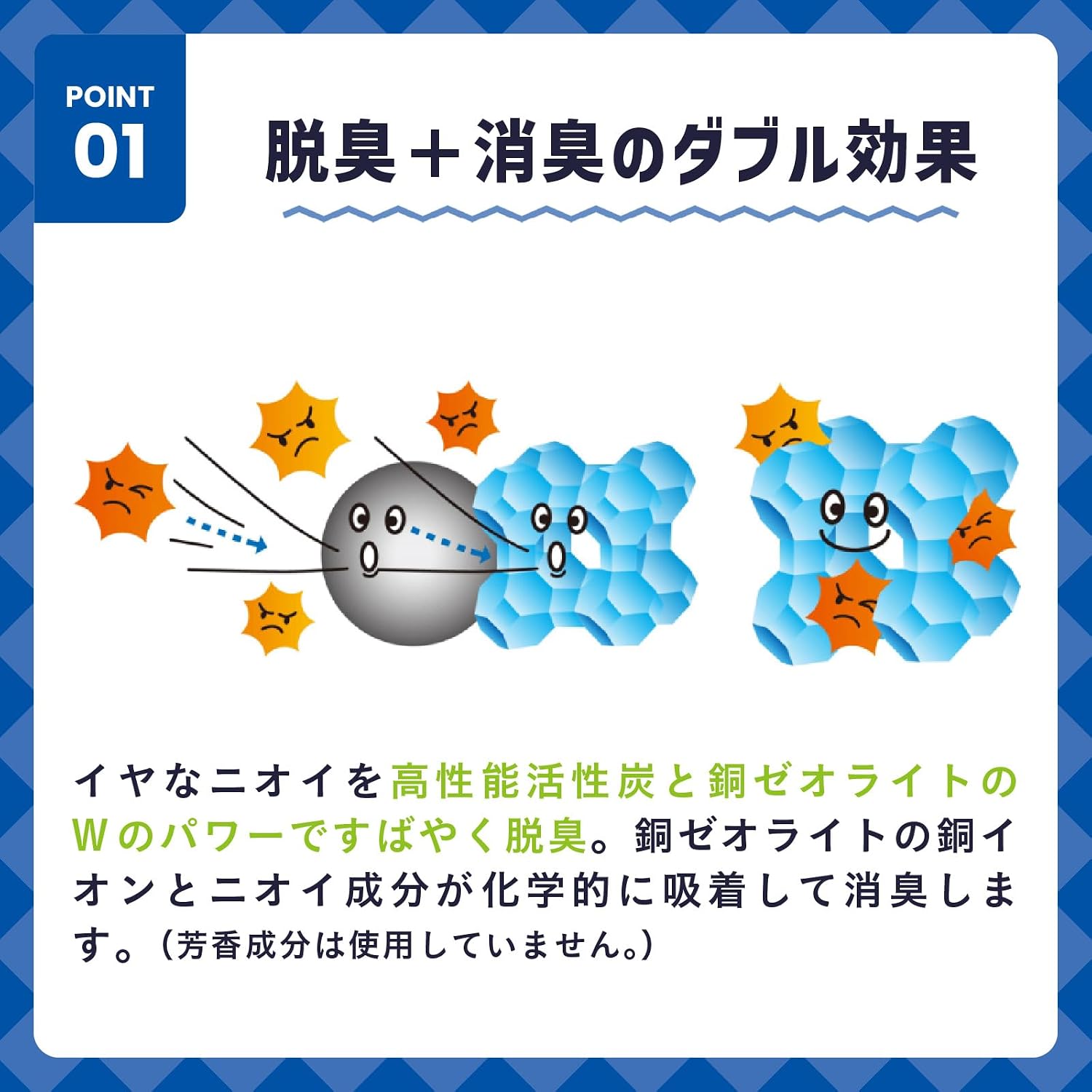 Detalle de クレハ ダストマン 消臭シート 5枚セット 活性炭・銅ゼオライト配合