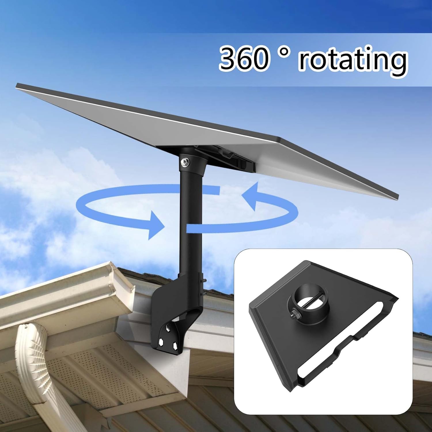 Thumbnail 5 de Gen 3 Mount for Starlink: 360° Rotatable Roof & Wall Mount