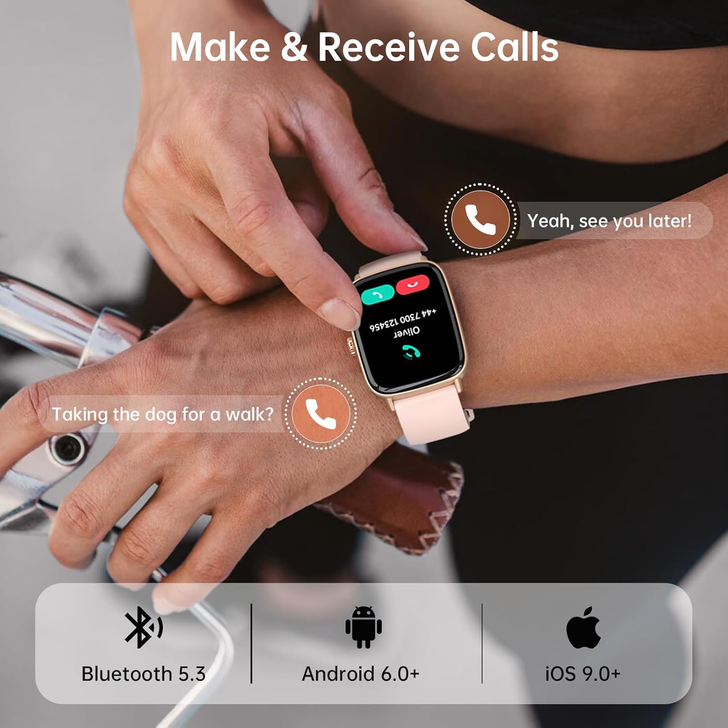 Thumbnail 4 de Smart Watches for Women 1.85" HD Fitness Watch