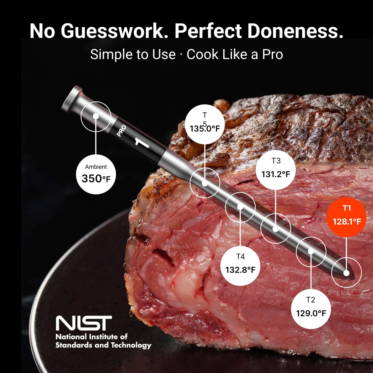 Detalle 2 de ThermoMaven 3000FT Smart Wireless Meat Thermometer with 6 Sensors