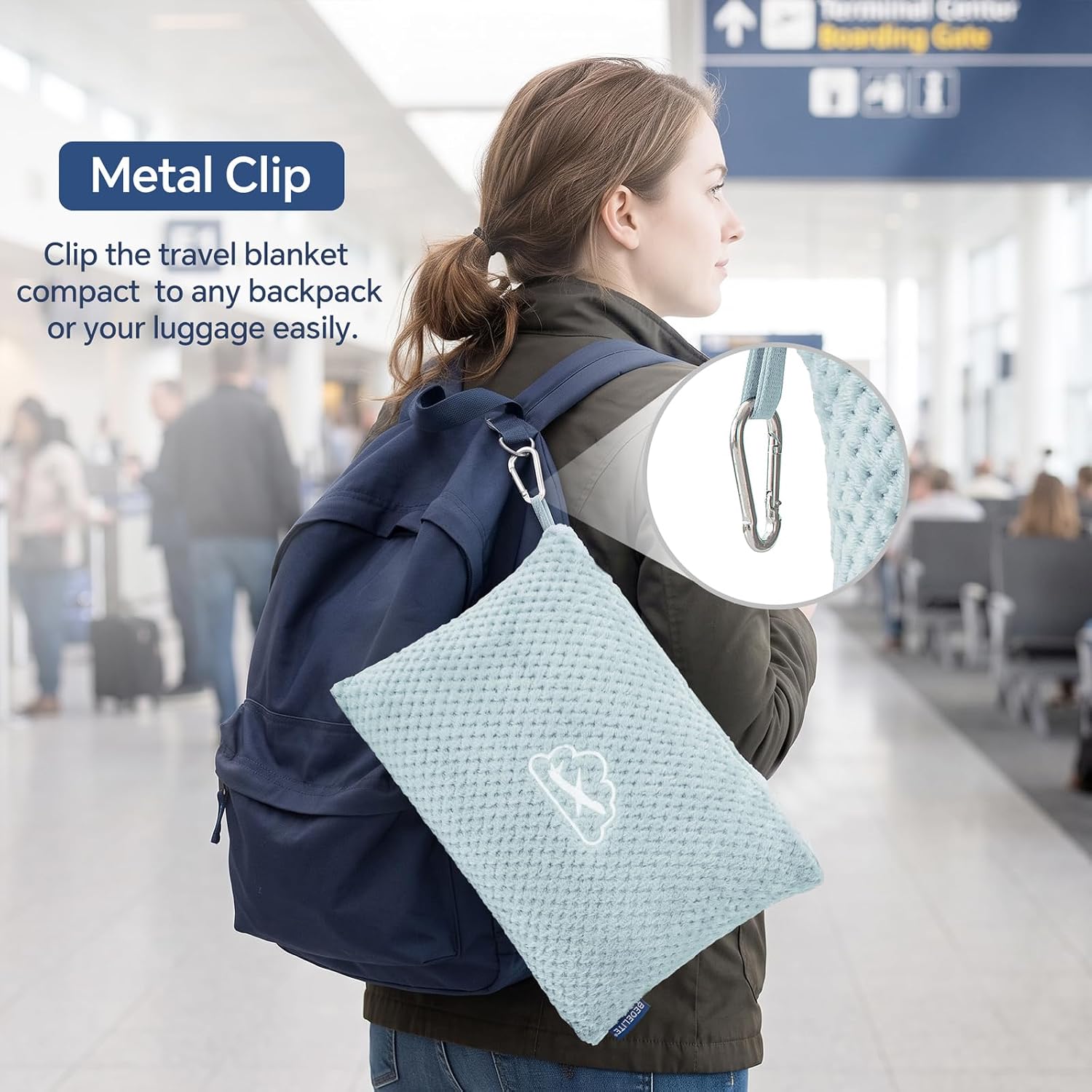 Detalle 1 de BEDELITE Travel Blanket 65 x 40 inches