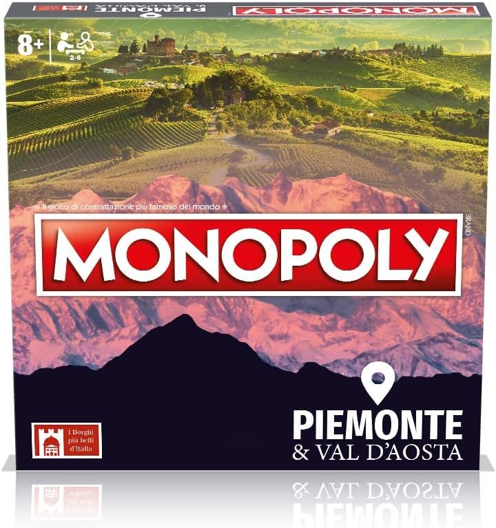 Thumbnail 2 de Winning Moves Monopoly Piemonte e Val D'aosta – Giochi da Tavolo per 2-6 Persone, Età 8+