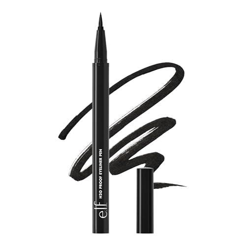 Detalle de e.l.f. H2O Proof Eyeliner Pen: Waterproof Felt-Tip Liner for Bold, Defined Eyes