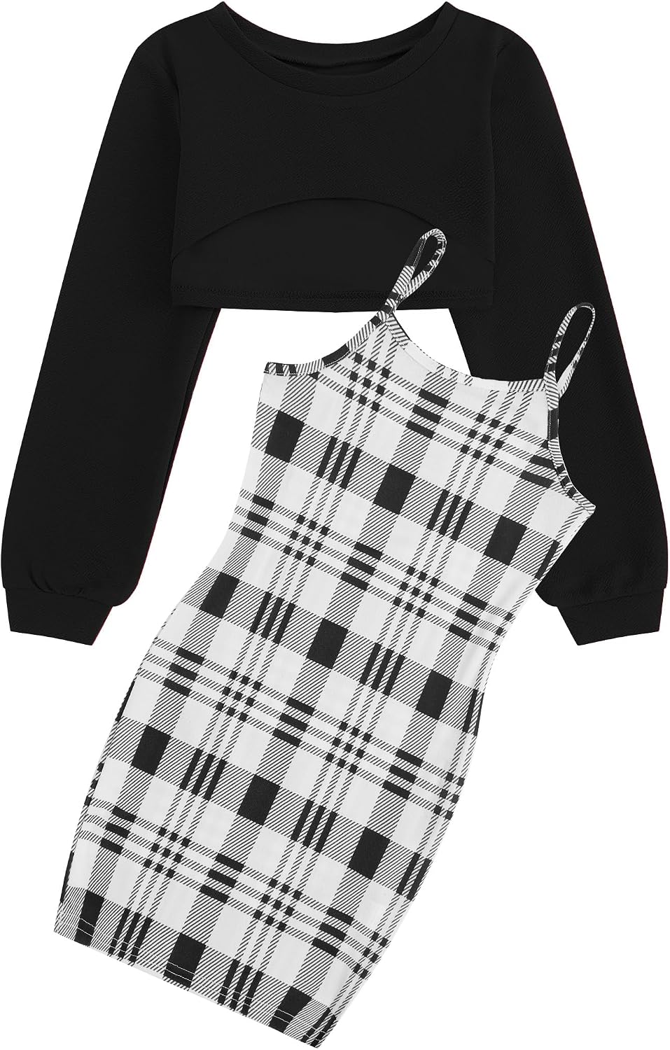 Detalle de JiAmy Girls 2-Piece Cami Dress Set 95% Polyester