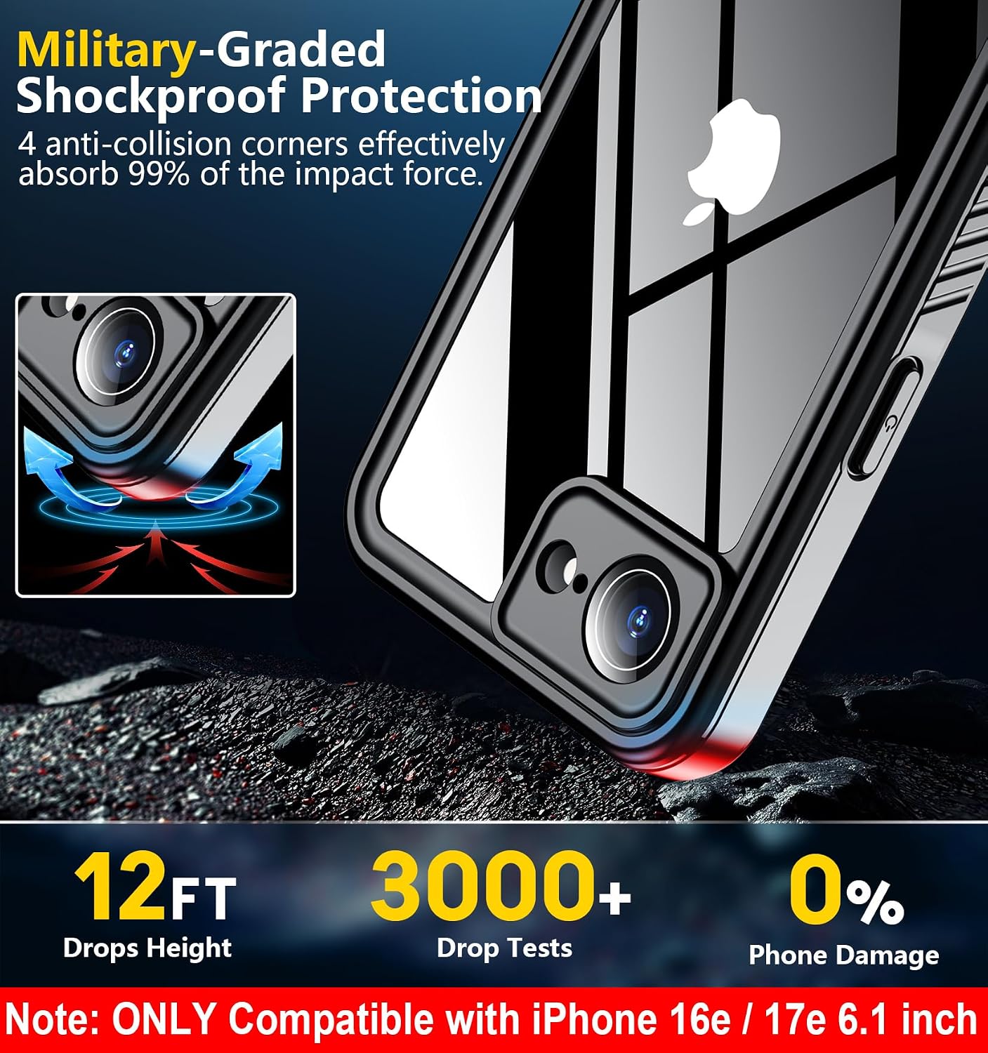 Thumbnail 4 de SPIDERCASE iPhone 16e Waterproof Case 6.1"