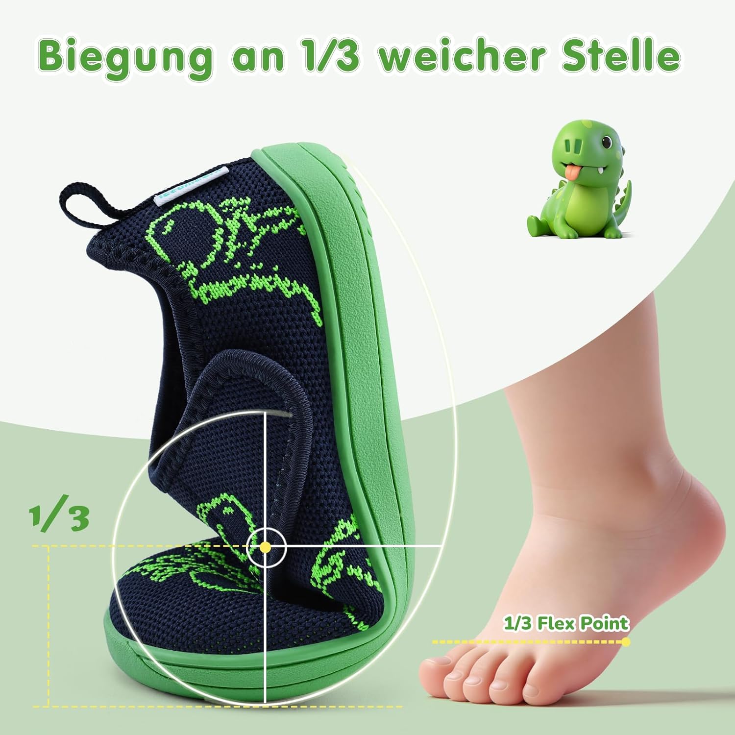 Thumbnail 4 de IceUnicorn Baby Barfußschuhe & Lauflernschuhe mit breiter Passform – rutschfeste Sneaker-/Hausschuh-Option