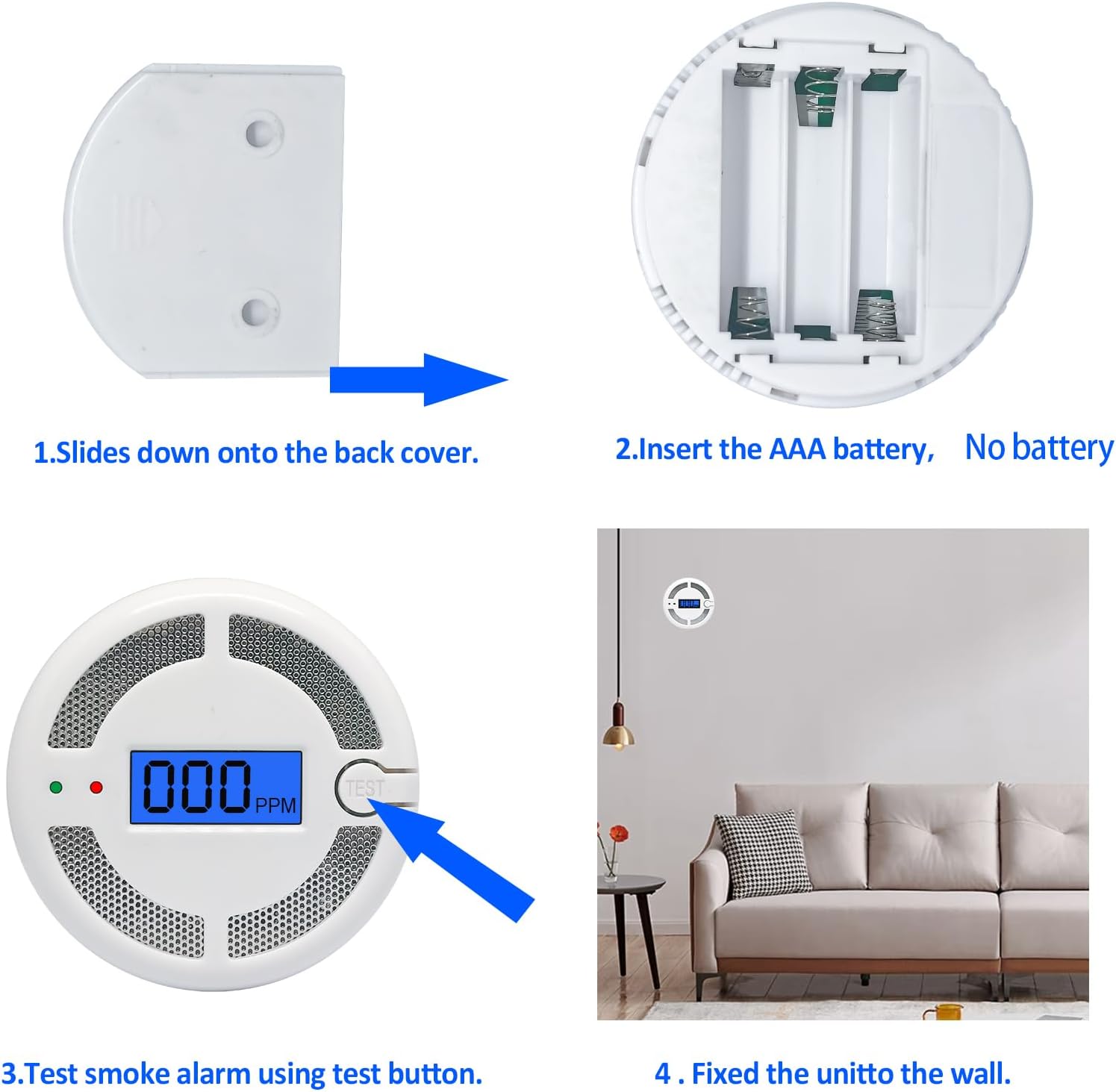 Thumbnail 4 de Mini Carbon Monoxide Detector 1pcs