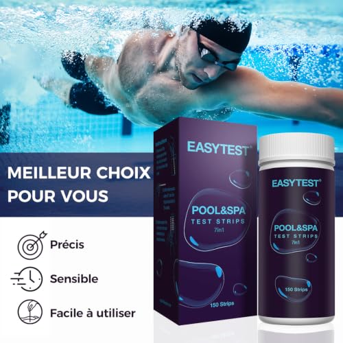 Thumbnail 3 de EASYTEST 7 en 1 – Testeur pour Eau de Piscine et Spa, 150 bandes