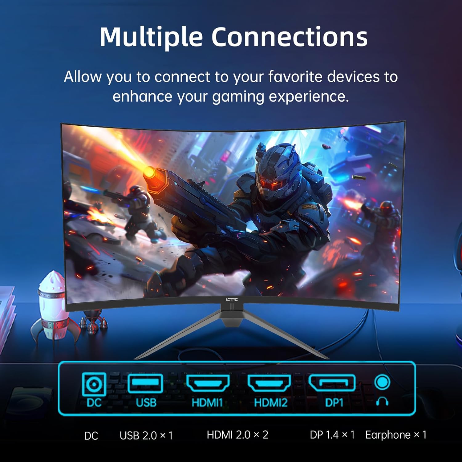 Thumbnail 5 de KTC H32S17F 32-inch Curved Gaming Monitor 240Hz