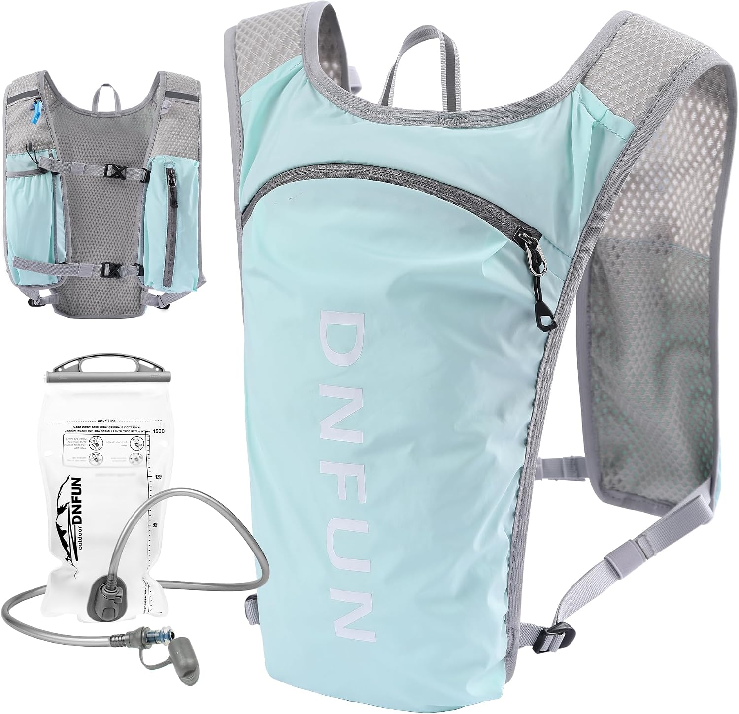 Detalle de DNFUN Running Vest 5L hydration pack