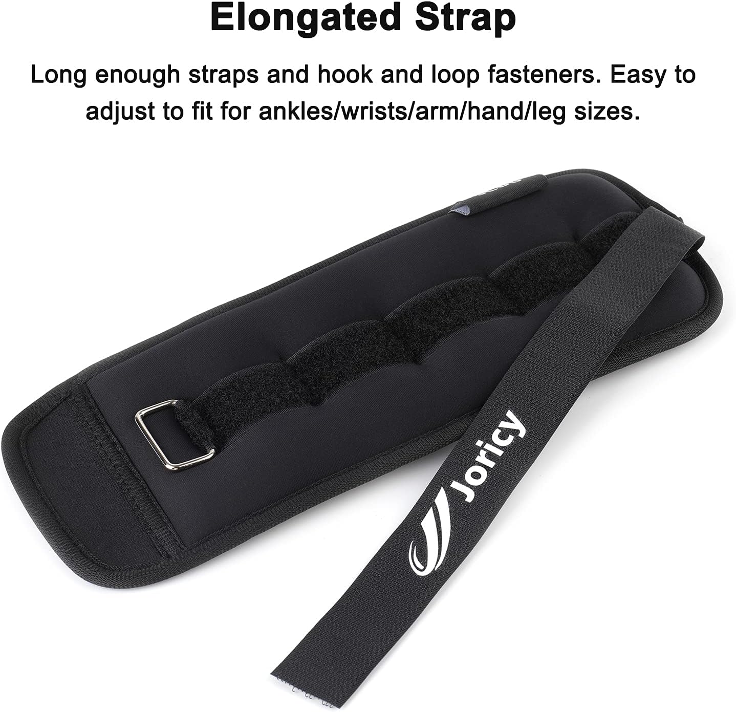 Detalle de Adjustable Cotton-Fabric Ankle Weights (1/2/3/4/6/8/10/12/20 lb) — Pair for Ankles, Wrists, Arms & Legs