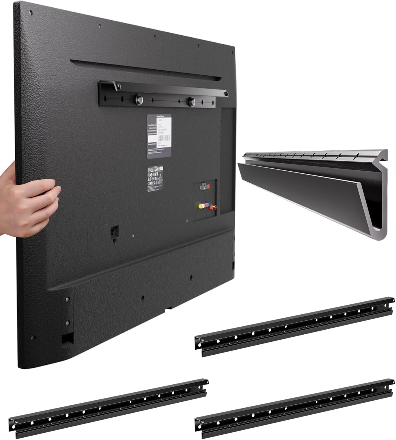 Detalle de Fulifix 3 Pack Studless Drywall TV Mount for 32-75 Inch TVs
