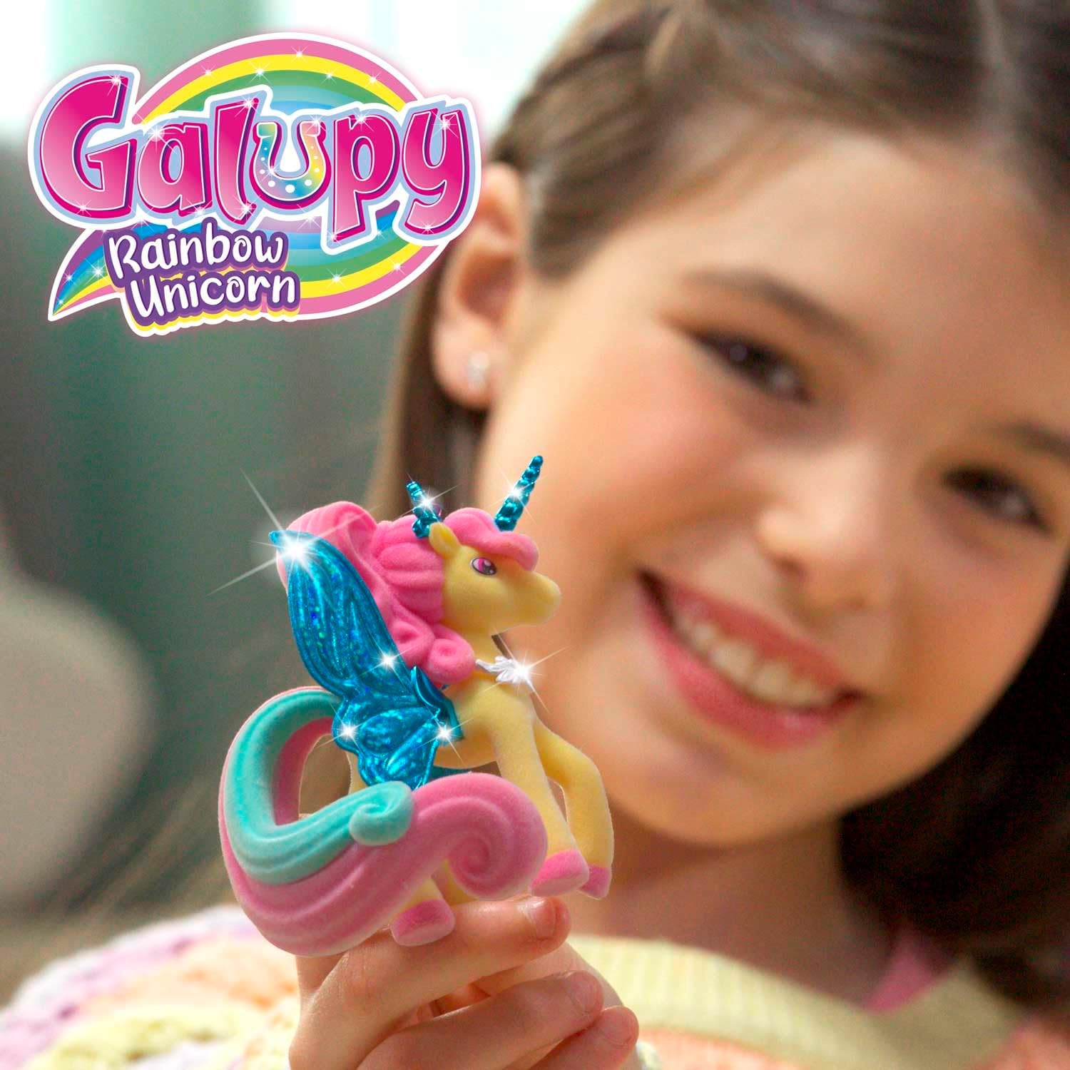 Thumbnail 3 de GALUPY Rainbow Unicorn – Présentoir complet avec 16 figurines de licornes à collectionner et cristal Swarovski