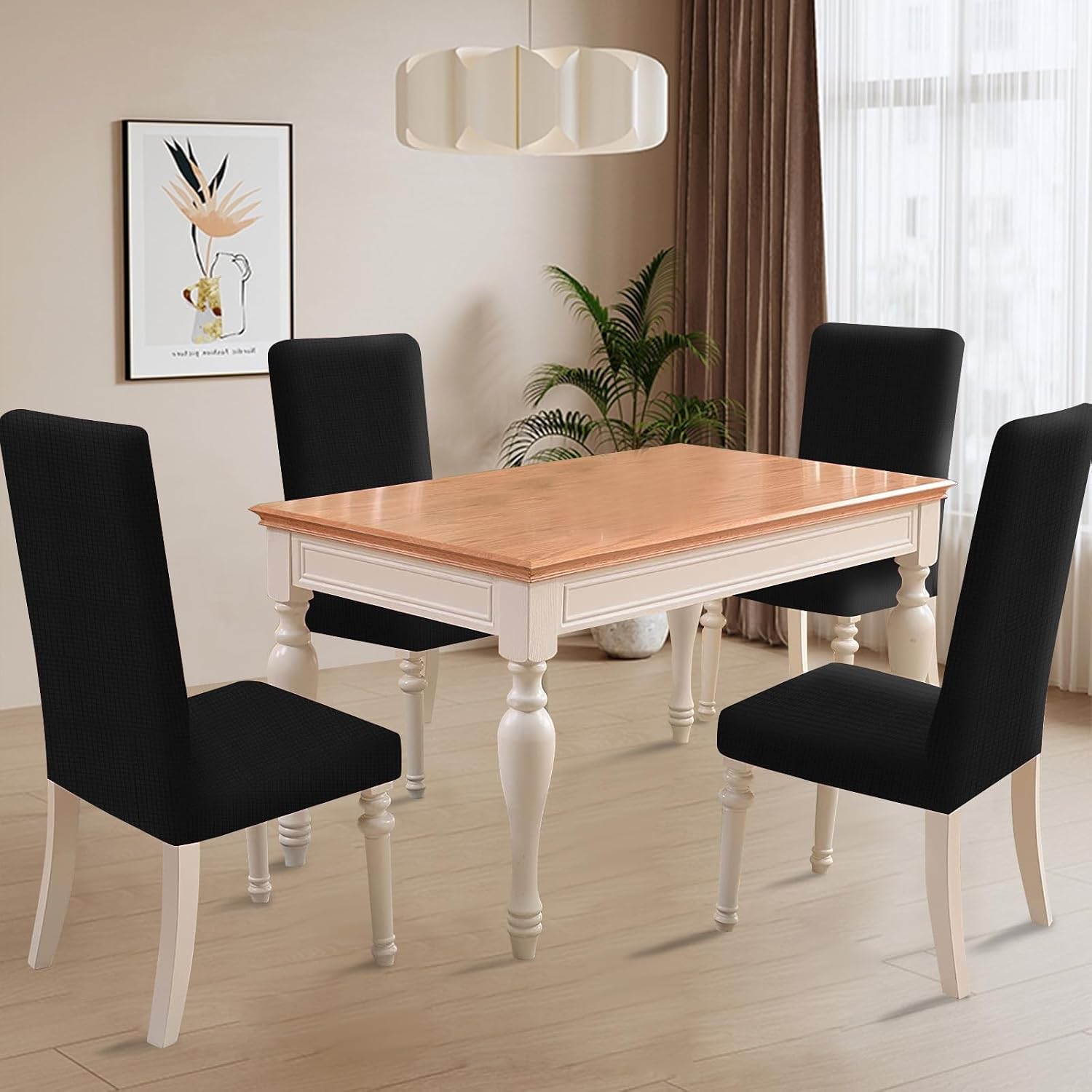 Detalle 2 de Ystyle housse de chaise extensible 4 pièces