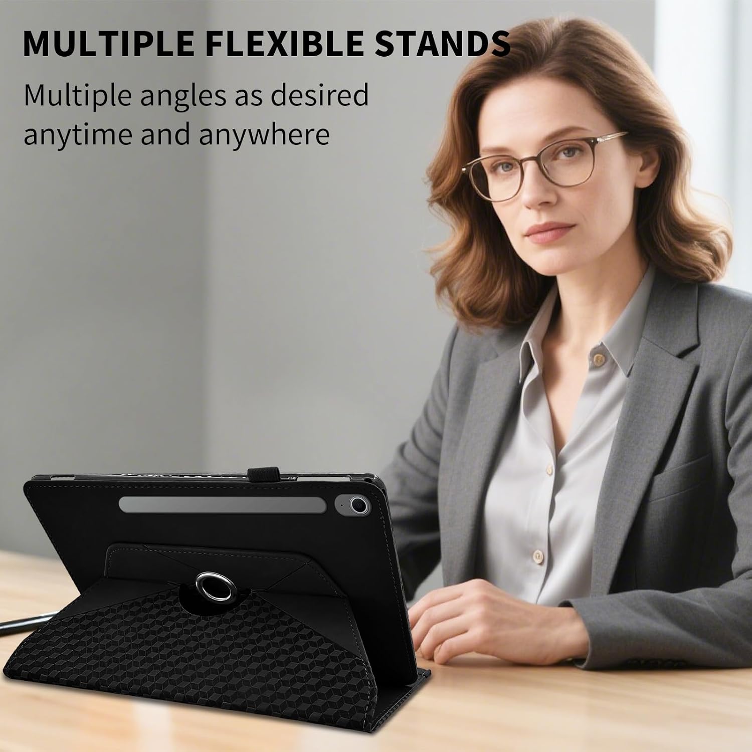 Detalle 2 de Kitzomi Rotating Tablet Case with 360° Stand
