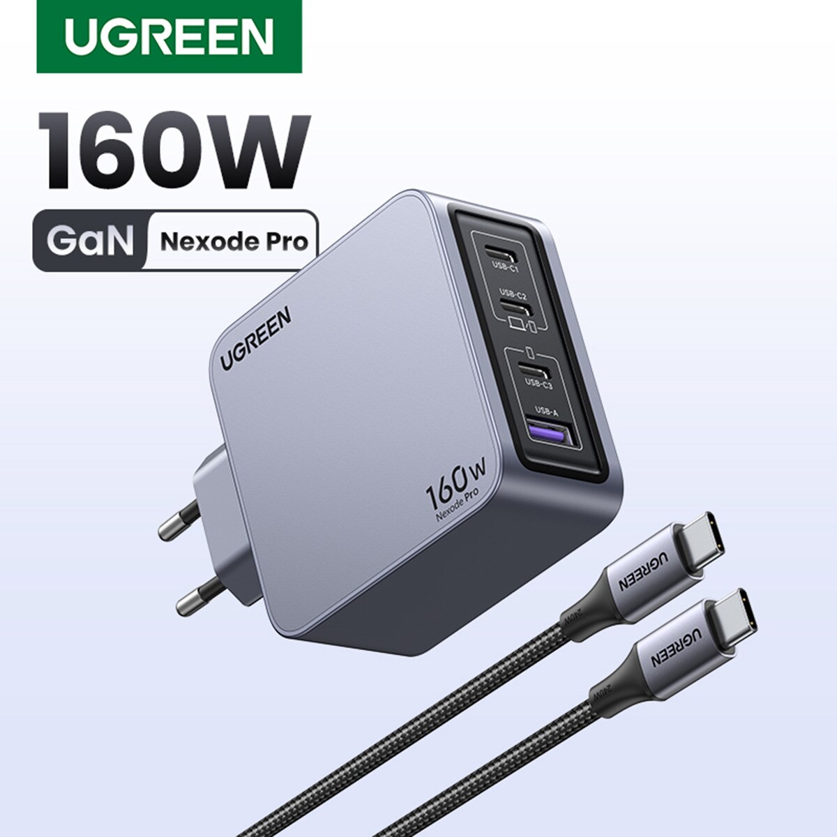 Thumbnail 3 de UGREEN Nexode Pro 160W Cargador USB-C 4 puertos con carga rápida