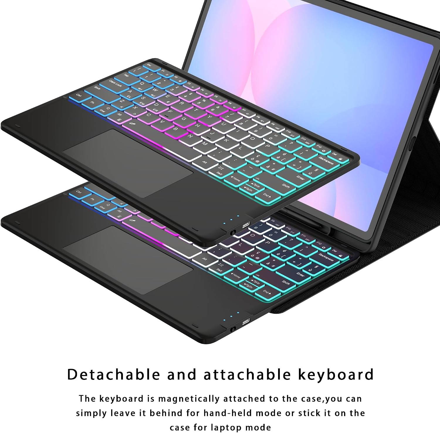 Detalle 2 de VANKYPAD Custodia tastiera per Tab S10 FE+