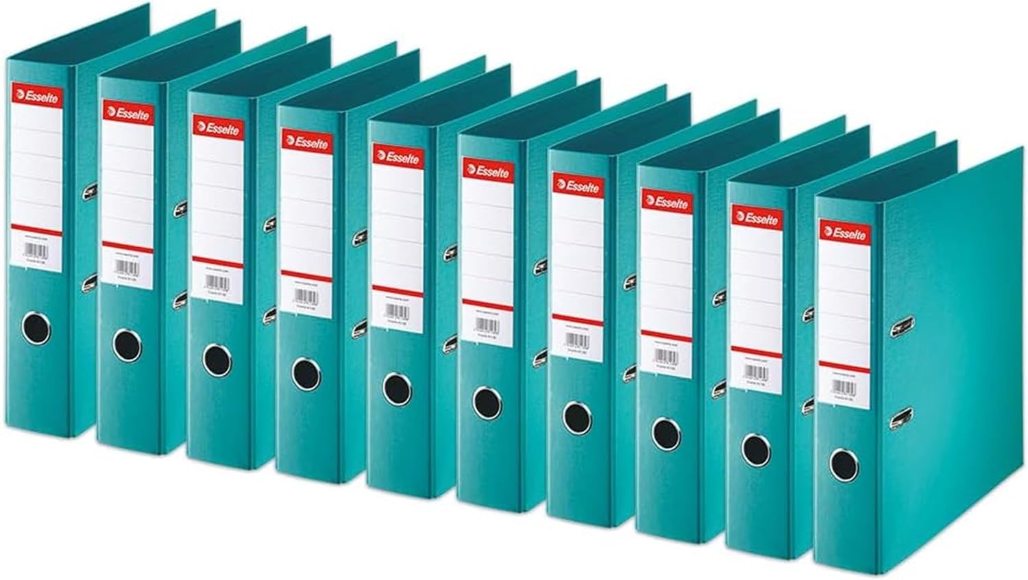 Detalle de Esselte Classeur à levier A4 Standard – Lot de 10 (Jaune) – Capacité 550 feuilles