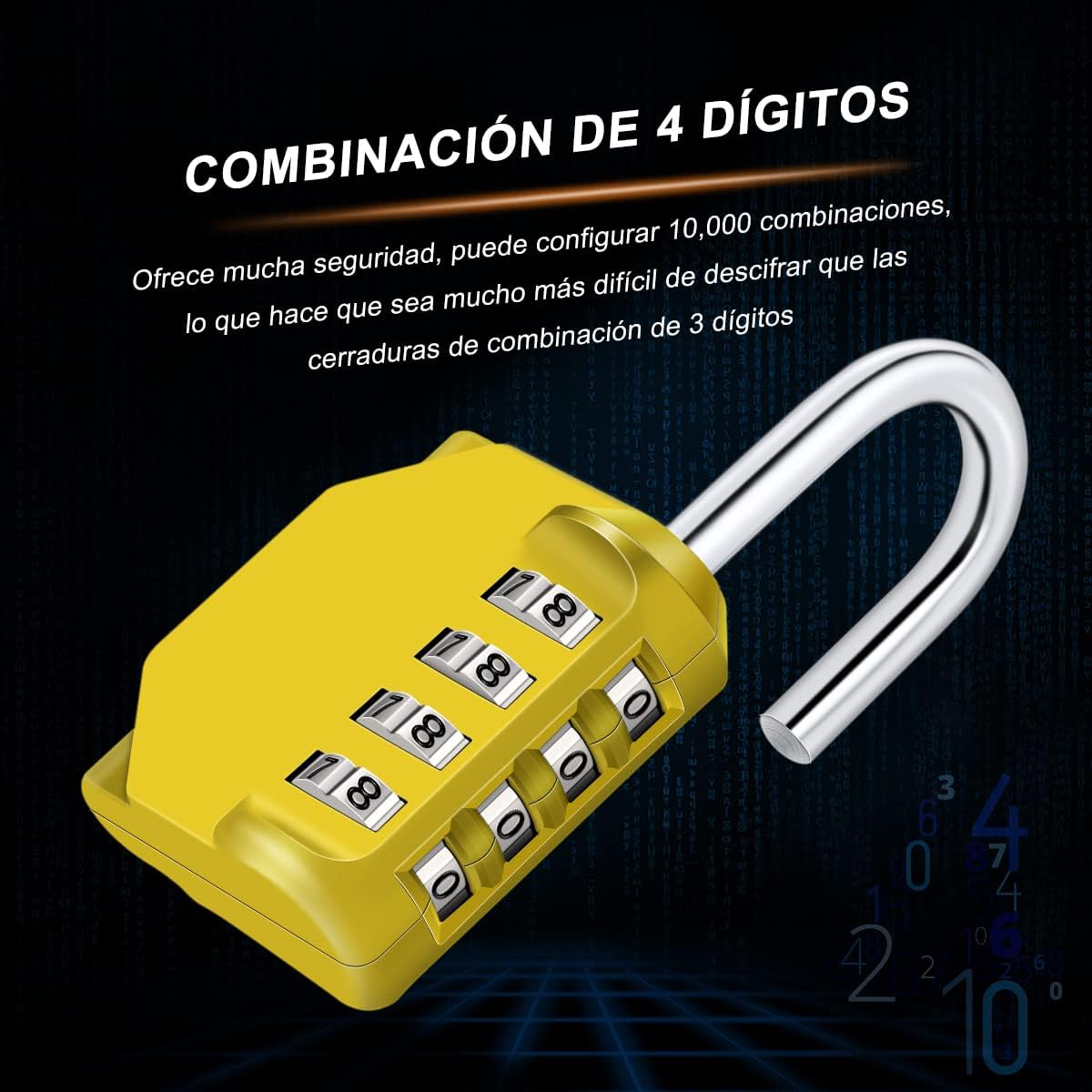 Thumbnail 3 de Diyife Candado combinación 4 dígitos 99 g