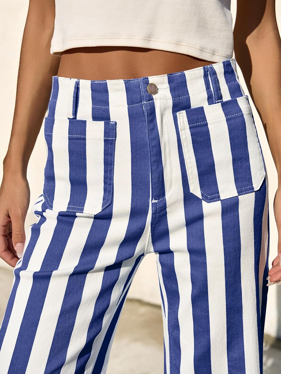 Thumbnail 4 de Tankaneo Cropped Wide-Leg Jeans