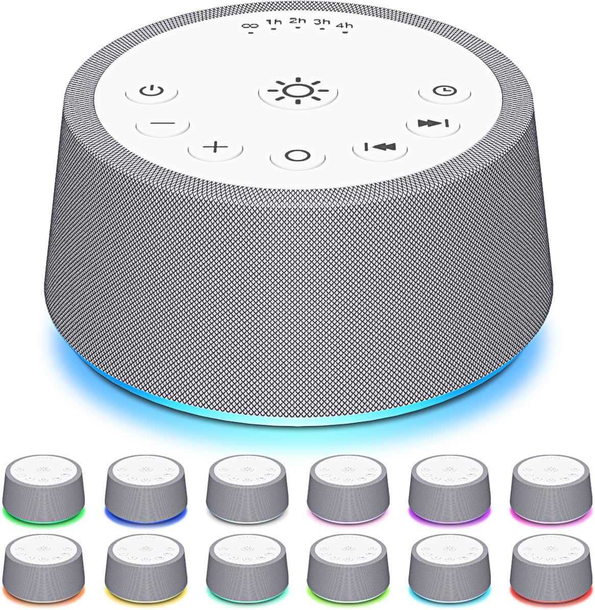 Detalle de SoundLegend P9 White Noise Machine with 30 Sounds and 12-Colour Night Light