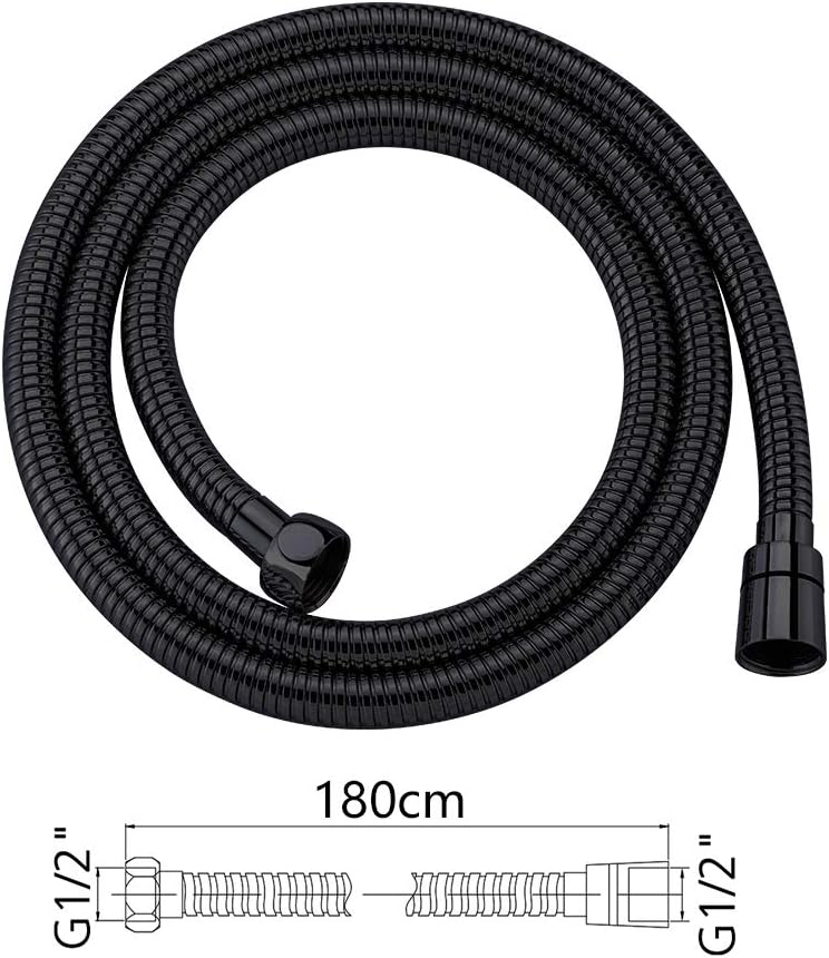 Detalle 2 de GRIFEMA G851B-18 flessibile doccia e tubo universale in acciaio inox, 1,8 m