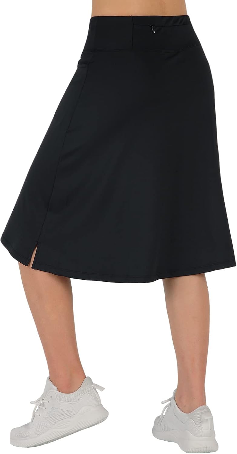 Detalle de ANIVIVO Women's Skorts 24" Knee Length: Modest, High-W waist with Deep Side Pockets