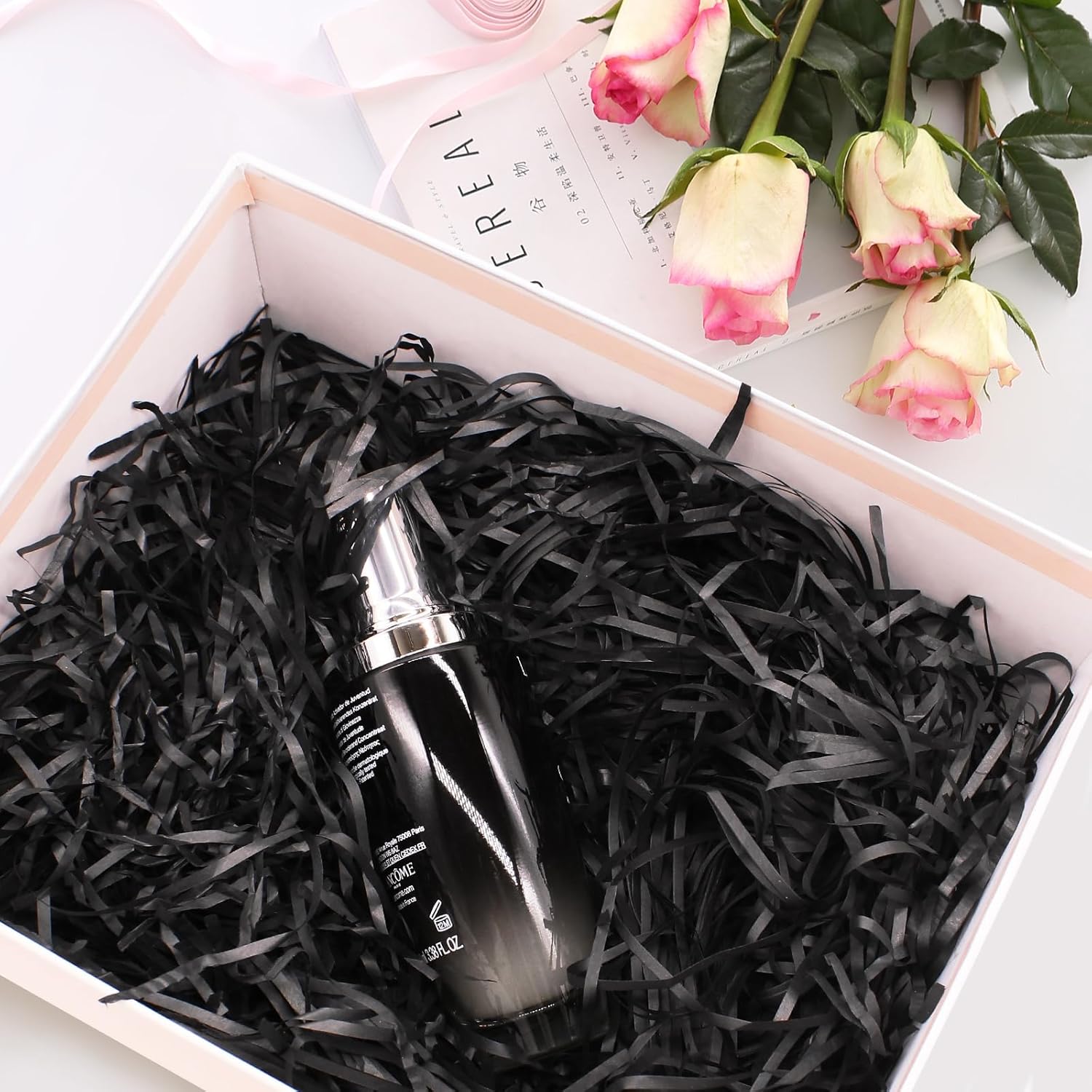 Thumbnail 1 de 1KG Black Shredded Tissue Paper for Gift Boxes & Hampers
