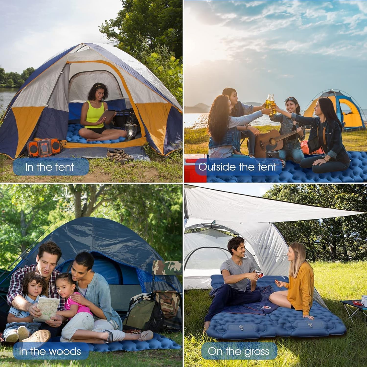 Thumbnail 5 de HiiPeak Isomatte hoch Camping Luftmatratze 930 g