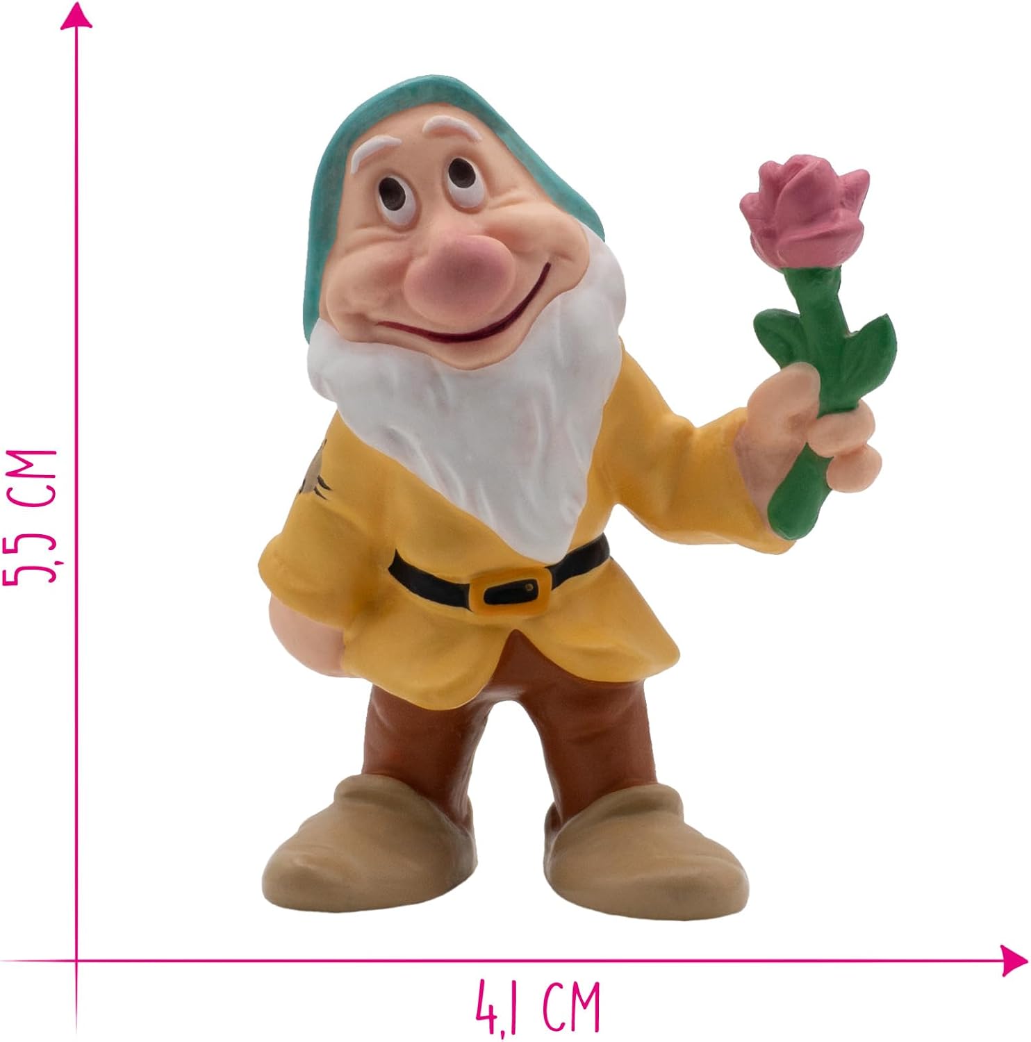 Detalle de 12480 - BULLYLAND: Blanche Neige et les Sept Nains – Figurine Nain Timide (6 cm)
