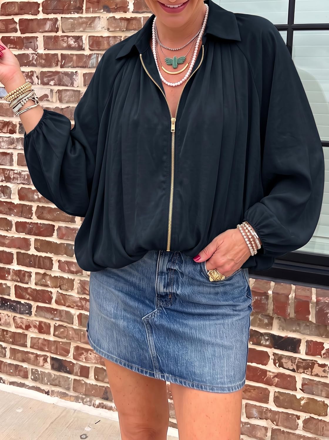 Thumbnail 4 de Tankaneo Women's Bomber Jacket, Oversized