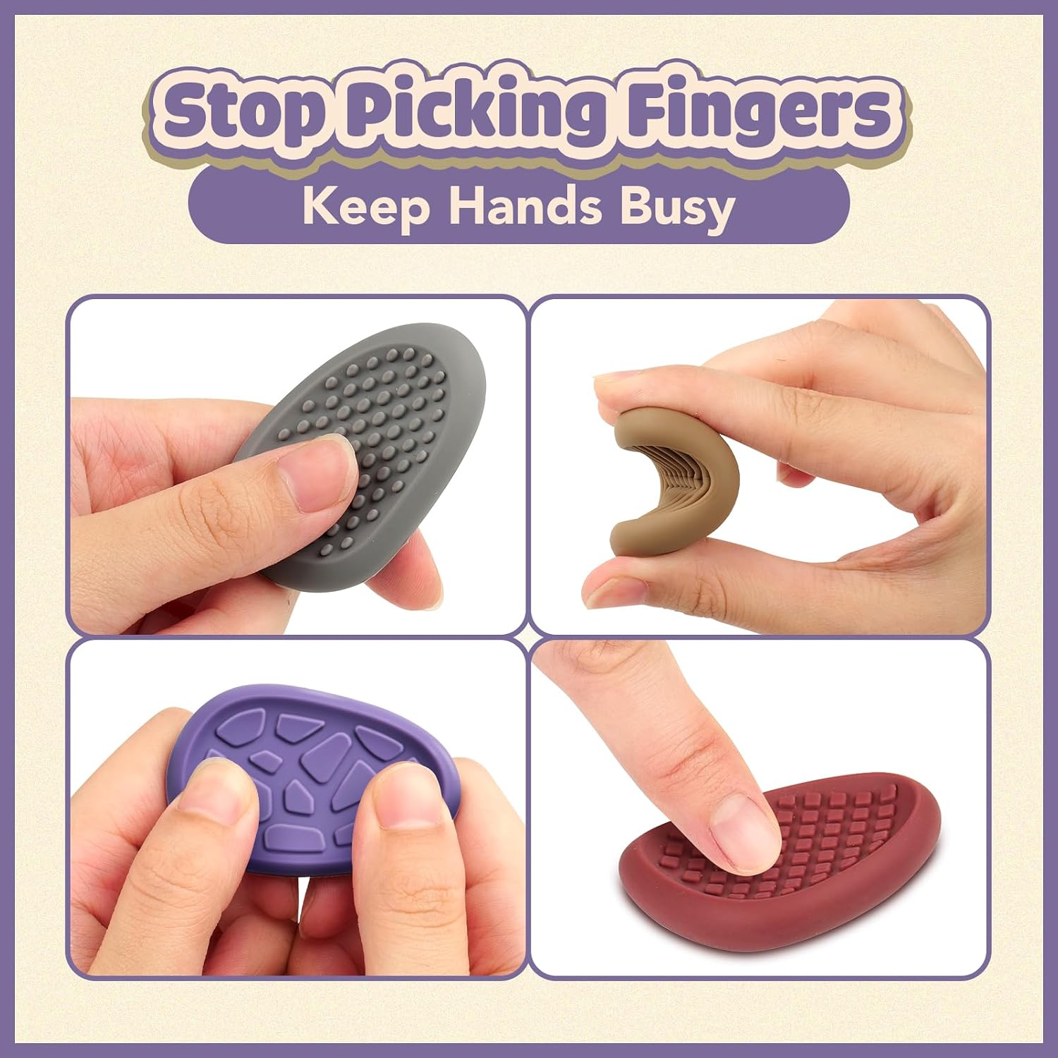 Detalle 2 de Sensory Fidget Stones 8-Pack