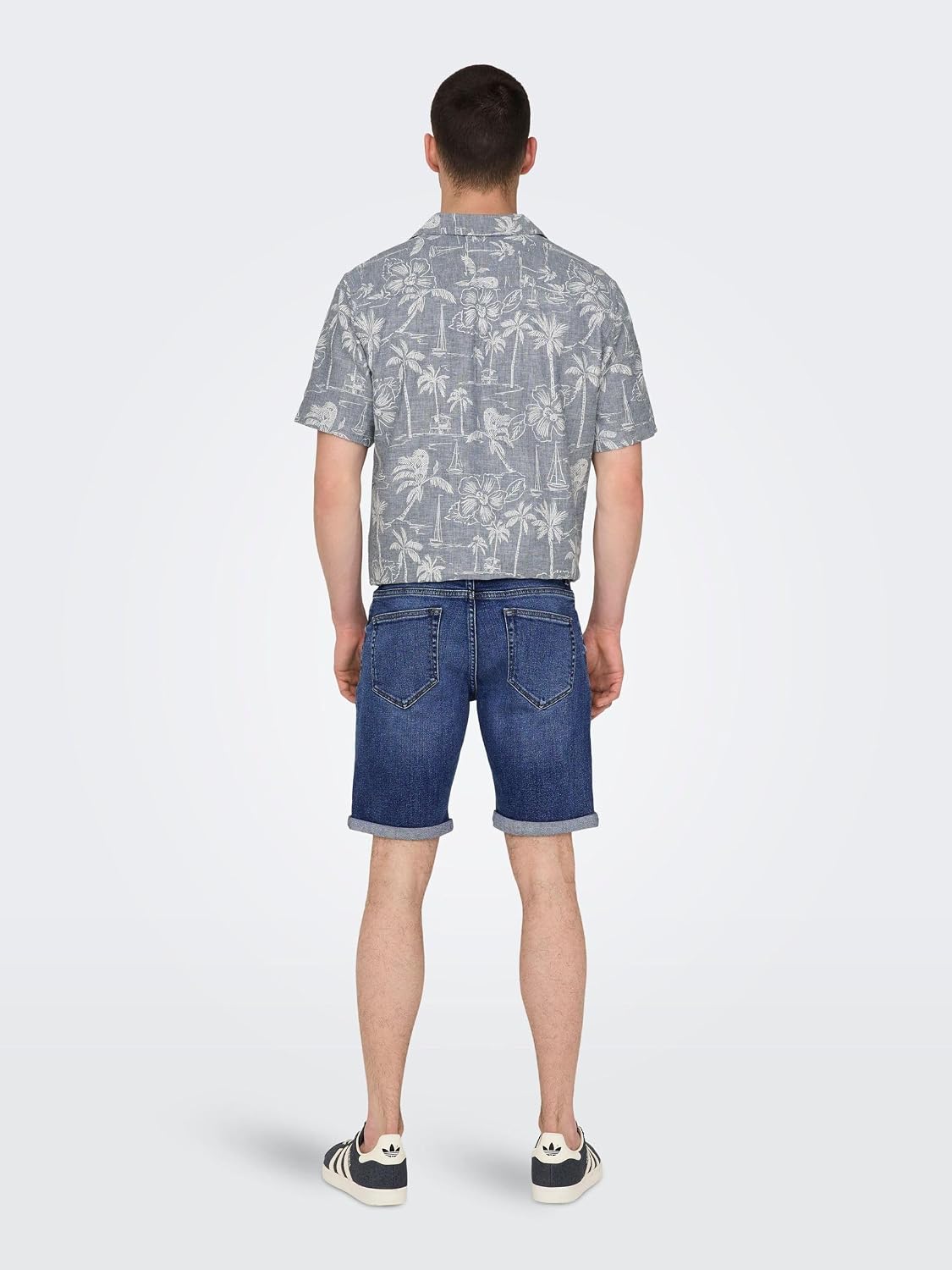 Detalle de Herren O&S Denim Capri Shorts 3/4 Bermuda – Jeans-Shorts für Sommerfreizeit von ONSPLY
