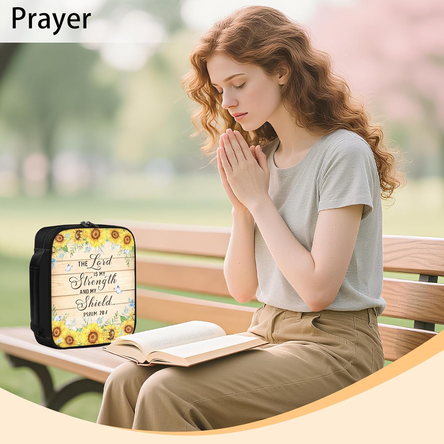 Thumbnail 5 de Shaeotek Bible Sunflower Case for Women – Lightweight Bible Cover with Reinforced Handle