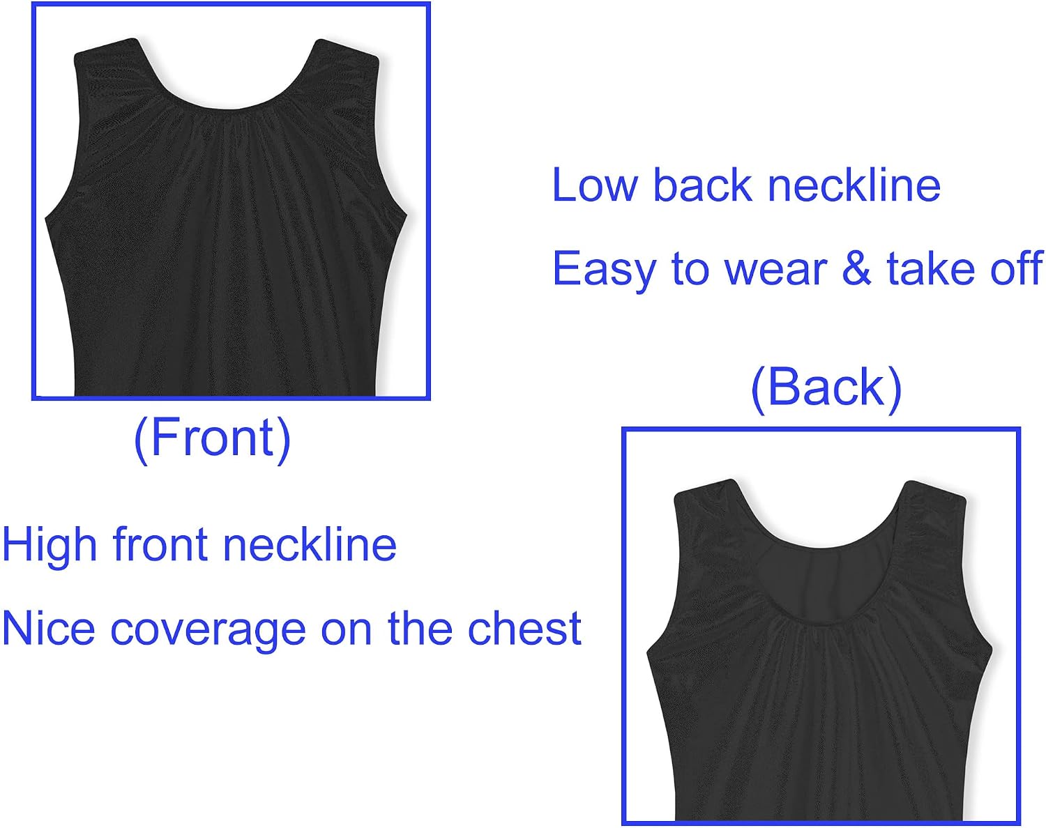 Detalle de Domusgo Girls’ Gymnastics Leotard, Size 1-10Y