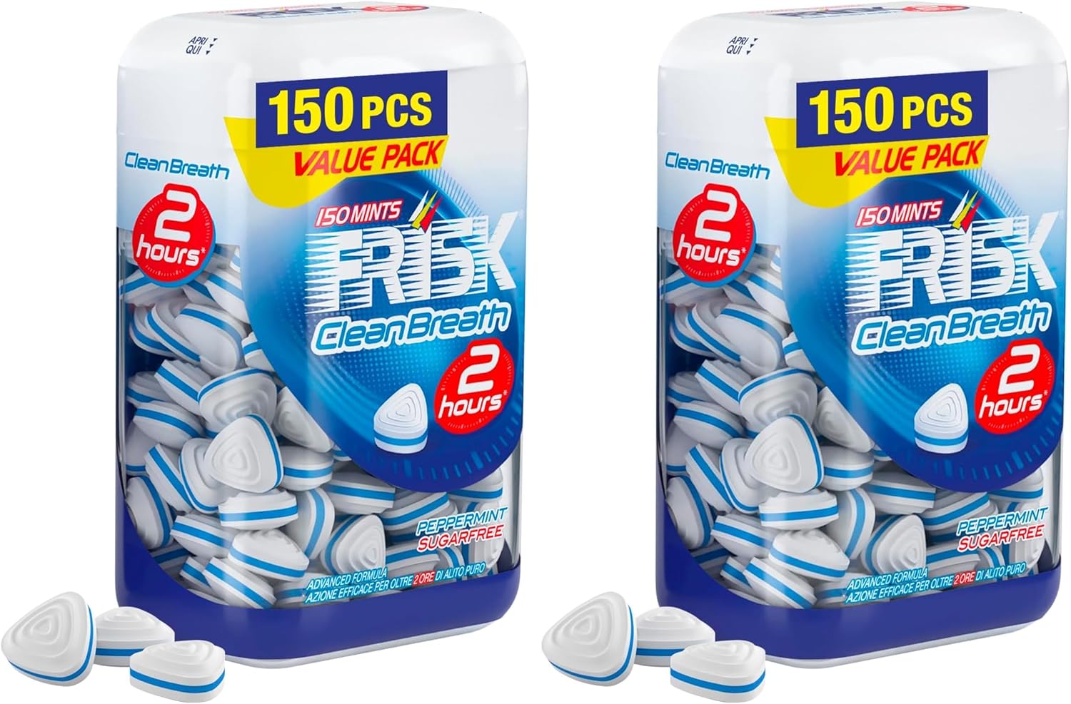 Thumbnail 6 de Frisk Clean Breath Caramelle dure alla menta senza zucchero con zinco, confezione da 4 barattoli da 150 caramelle