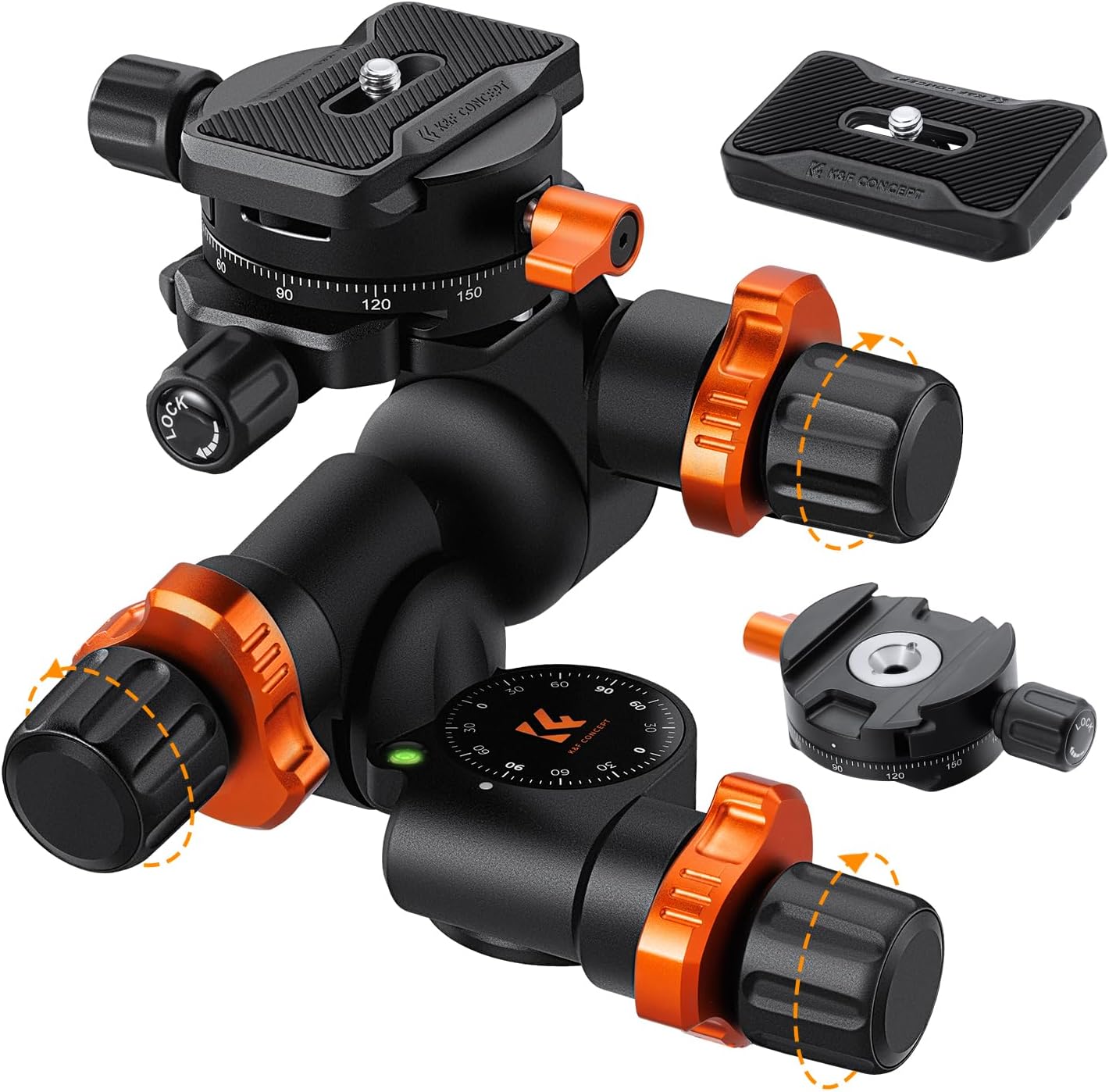 Detalle de K&F Concept GD-3W Testa 3 Vie 6 kg