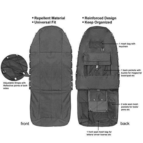 Thumbnail 4 de TIROL Waterproof Front Seat Covers for High Back Seats 💺