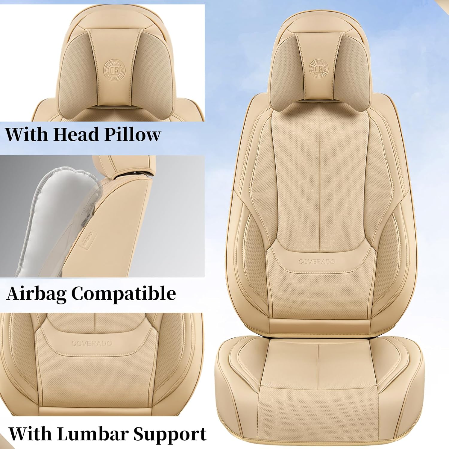 Detalle 2 de Coverado Universal Seat Covers 5-seat car set